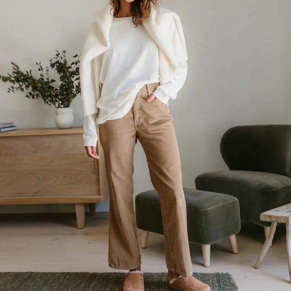 Jenni Kayne Re/Done 70s Loose Flare Corduroy Pants - Picture 1 of 2